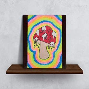 Drippy Mushroom Painting